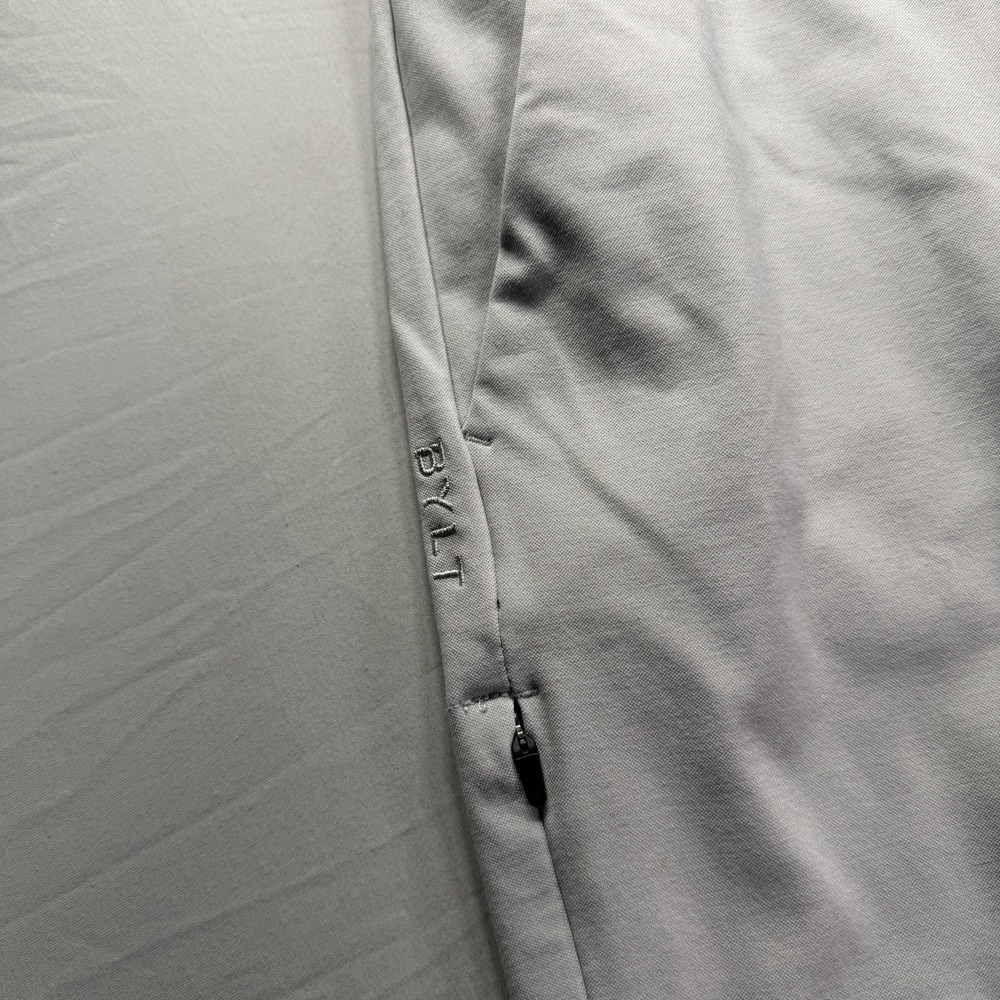 BYLT Pants Mens 32 Gray Everyday Pant 2.0 Slim Fit Chino Casual Zip Pocket Golf - Picture 6 of 10